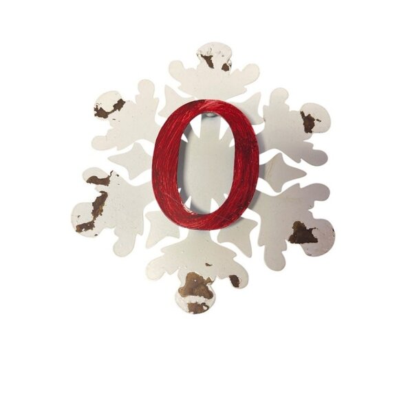 Joy Snowflake Hanging Garland Rustic Christmas Decor - Picture 4 of 5